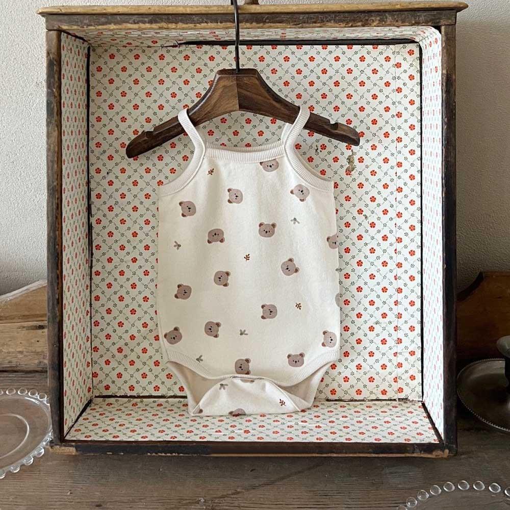 簡約吊帶三角包屁衣 背心包屁衣 夏天 透氣 涼爽 棉質-細節圖4