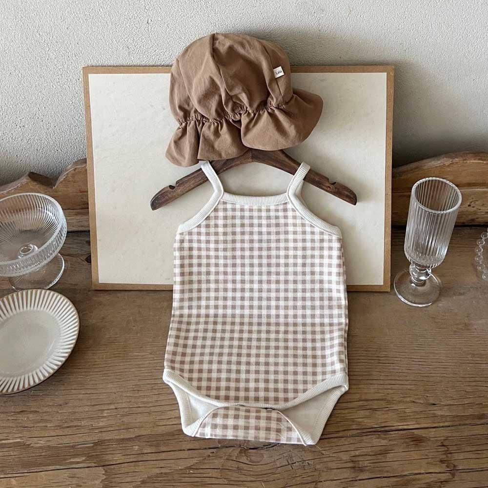 簡約吊帶三角包屁衣 背心包屁衣 夏天 透氣 涼爽 棉質-細節圖5