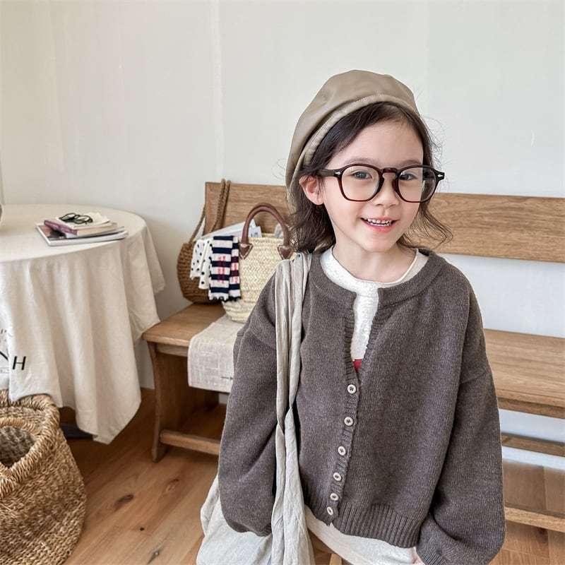 百搭圓領針織外套 針織衫 外套 秋天 男童 女童-細節圖2