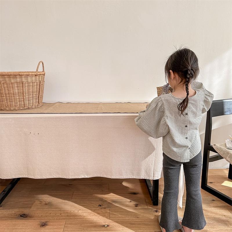 水洗棉泡泡袖上衣 圓領 公主袖 女童 女生-細節圖5