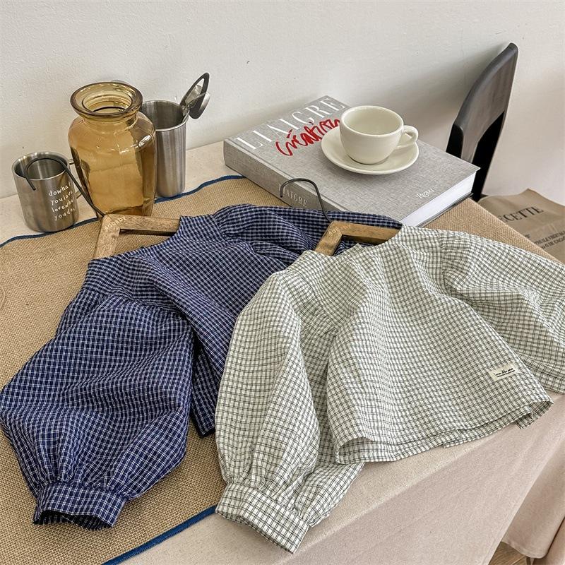 水洗棉泡泡袖上衣 圓領 公主袖 女童 女生-細節圖6