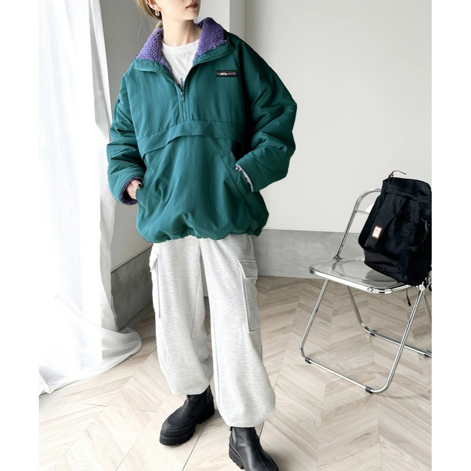 《 Classical Elf x Java》2WAY 半拉鍊雙面尼龍外套 JV1070054-細節圖7