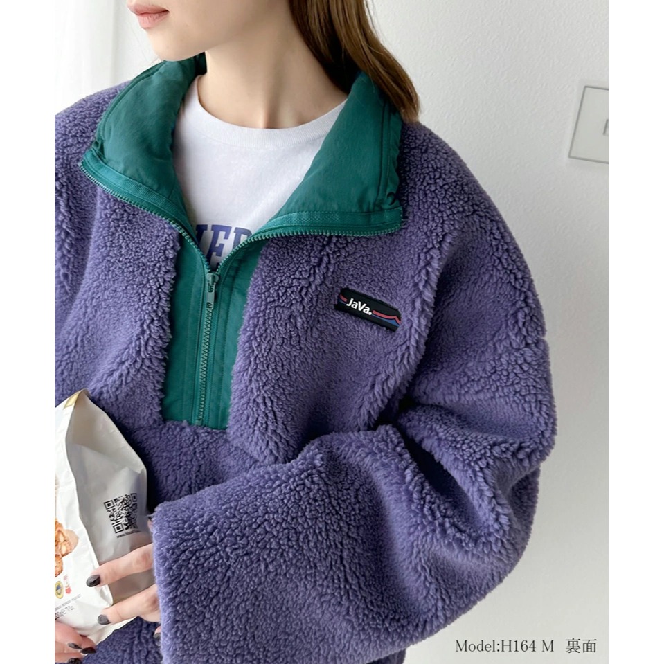 《 Classical Elf x Java》2WAY 半拉鍊雙面尼龍外套 JV1070054-細節圖8