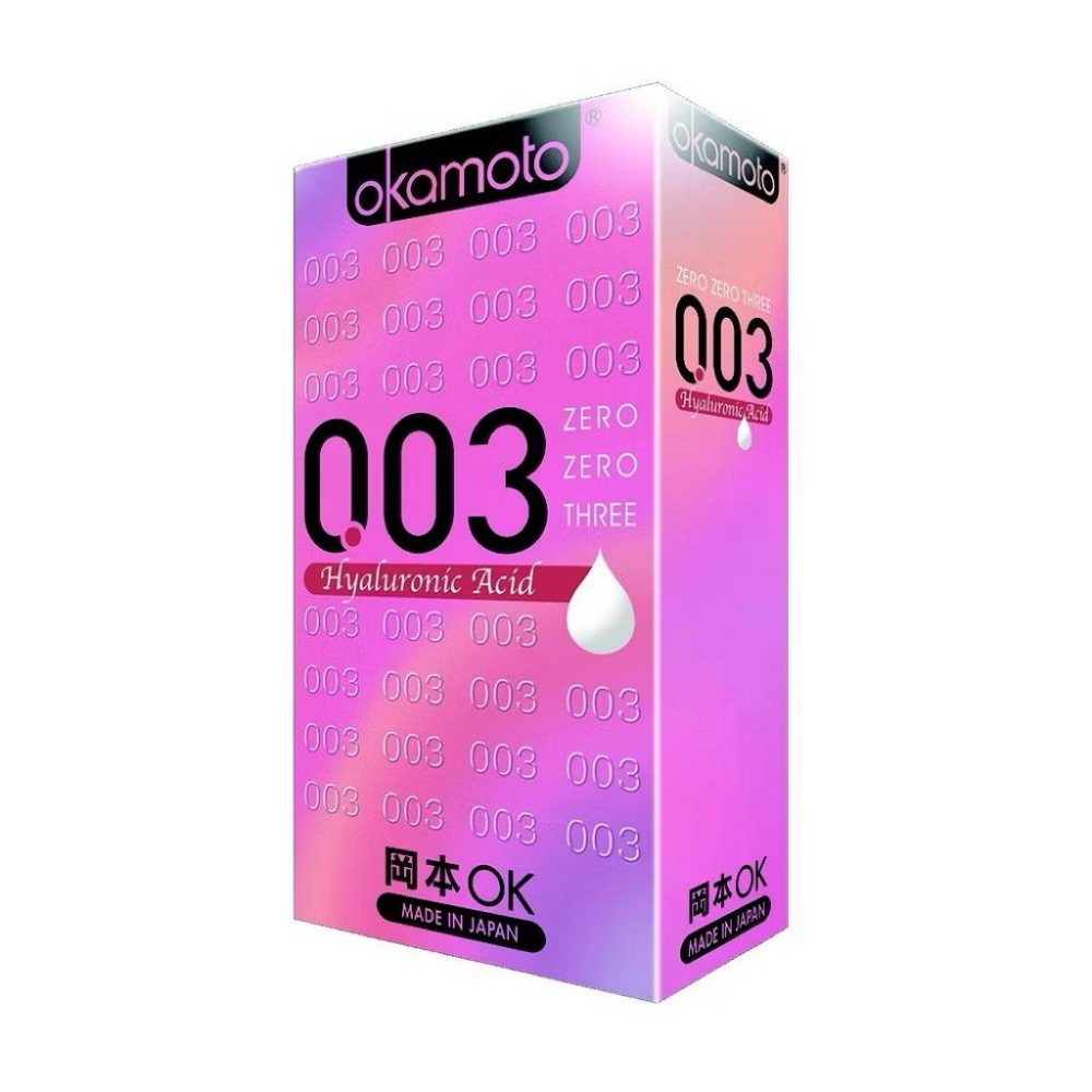 【S.SHOP】Okamoto岡本保險套0.03 10入/盒 003白金/RF/ALOE蘆薈/HA玻尿酸/超潤滑多款任選-細節圖4