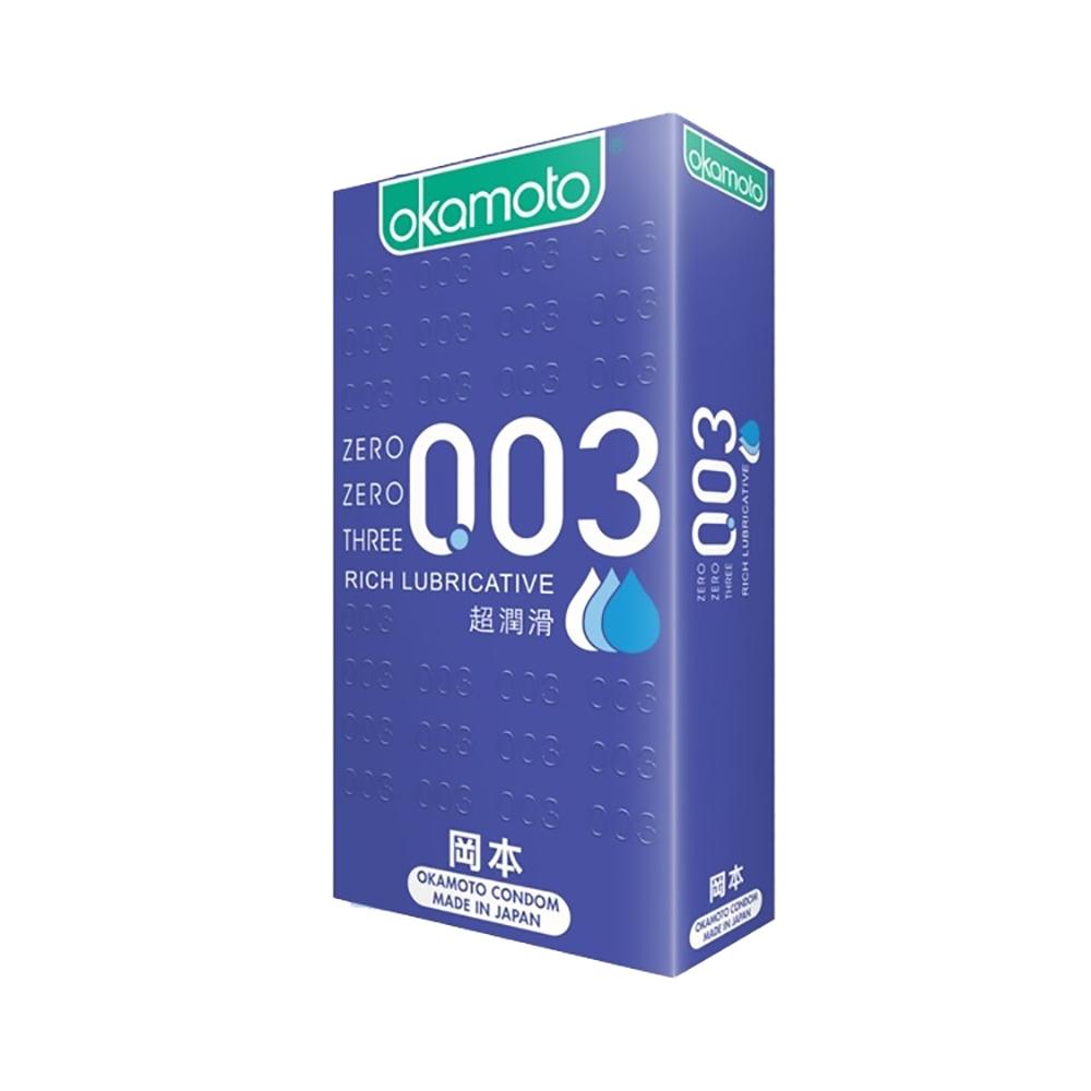 【S.SHOP】Okamoto岡本保險套0.03 10入/盒 003白金/RF/ALOE蘆薈/HA玻尿酸/超潤滑多款任選-細節圖6