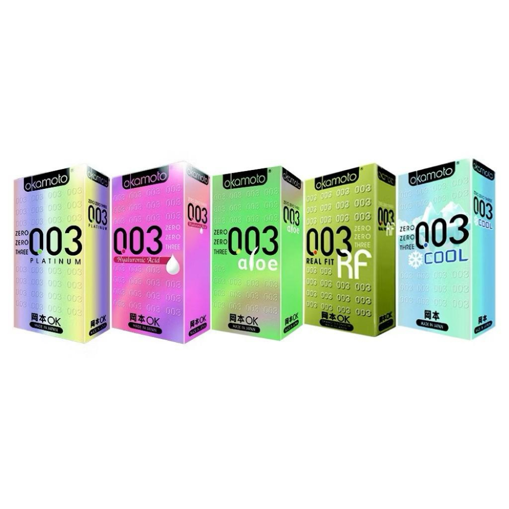【S.SHOP】Okamoto岡本保險套0.03 10入/盒 003白金/RF/ALOE蘆薈/HA玻尿酸/超潤滑多款任選-細節圖8