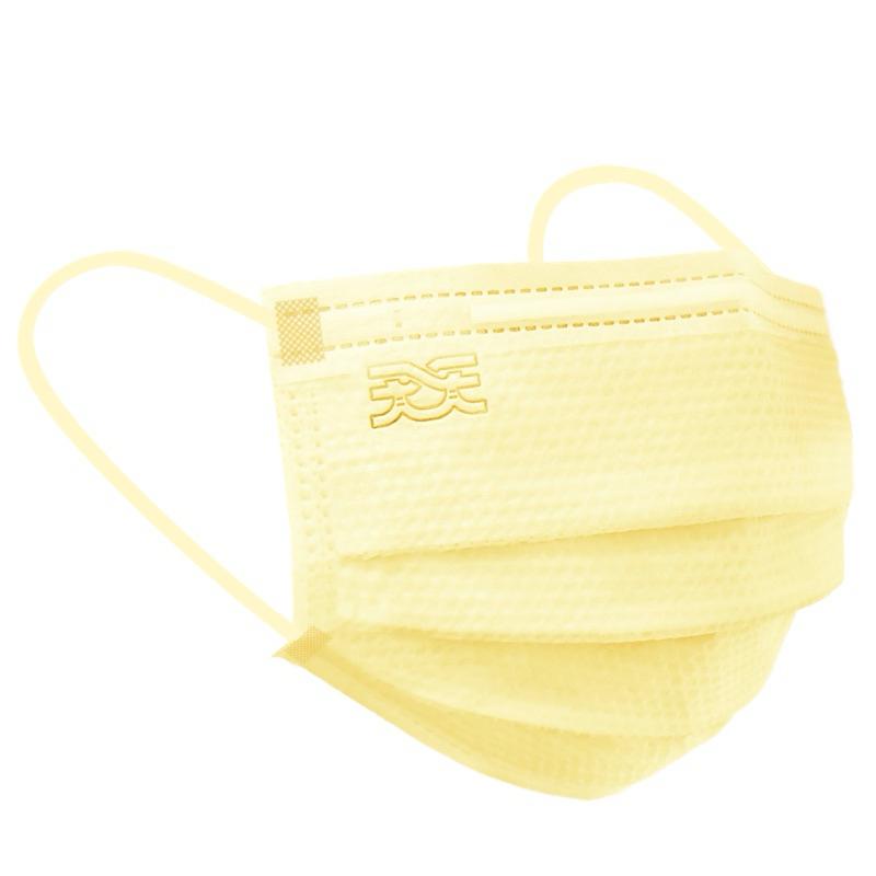 台灣康匠 天天醫療口罩 大人鵝黃色30+3入成人平面口罩 限定販售-細節圖2