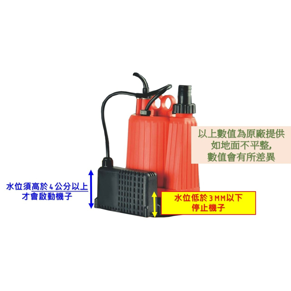 超商免運*發票【鋐宇泵浦】APP紅龍牌 BPO100EA  BPO-100EA 浮球開關 沉水馬達 抽水機 限清水-細節圖3