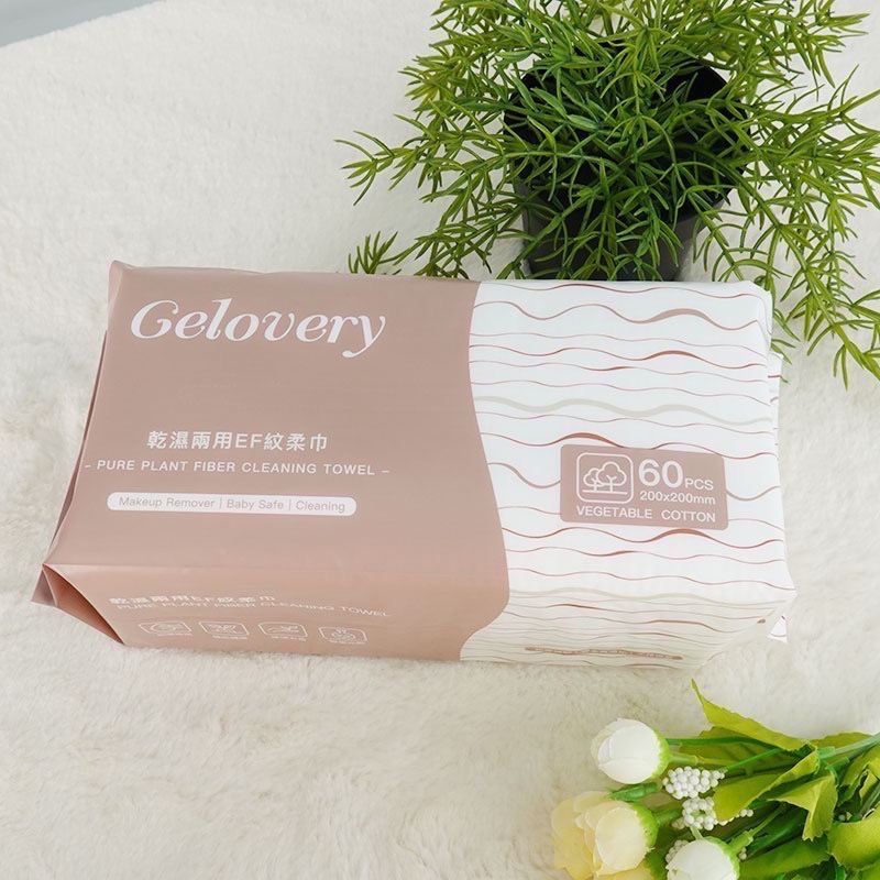 乾濕兩用EF紋柔巾90g 60抽-規格圖1