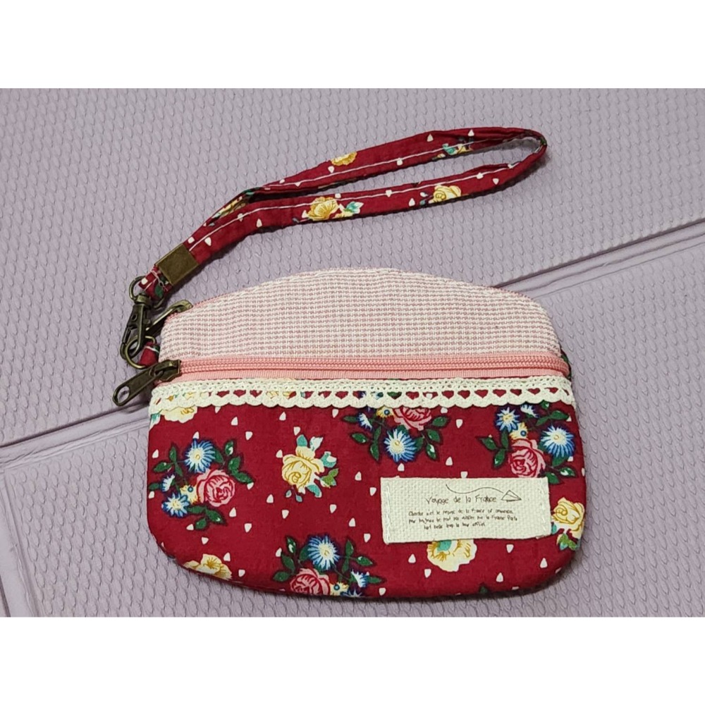 拼布 碎花 零錢包 手拿包-細節圖6