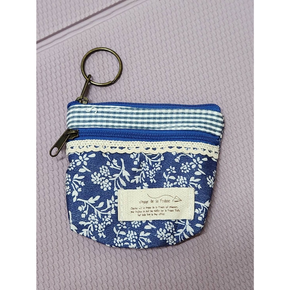 拼布 碎花 零錢包 收納包-細節圖2