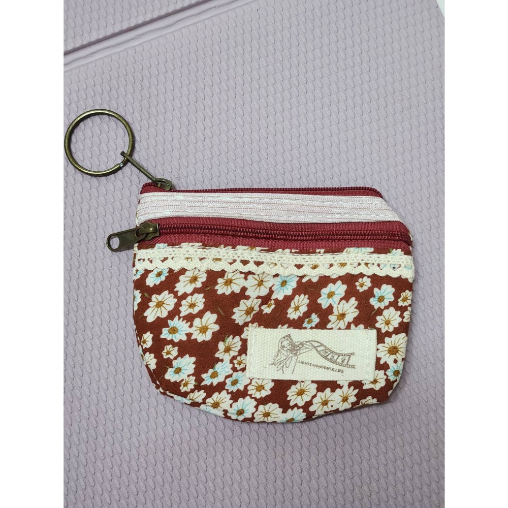拼布 碎花 零錢包 收納包-細節圖4