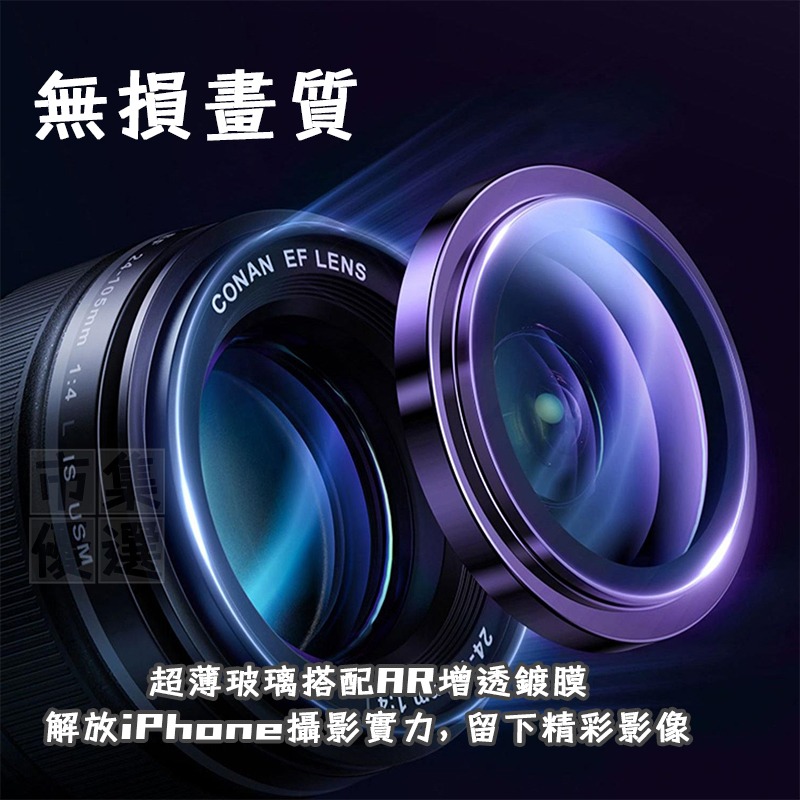 適用iPhone系列極窄邊AR增透鏡頭保護圈鏡頭貼鏡頭圈▢iPhone 16 15 14 13 12 Pro Plus-細節圖5