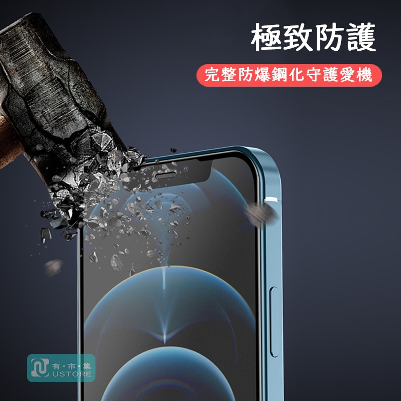 適用 iPhone 14 13 12 11 XR Xs X Max Pro Mini▢9H霧面磨砂滿版鋼化玻璃螢幕保護貼-細節圖6