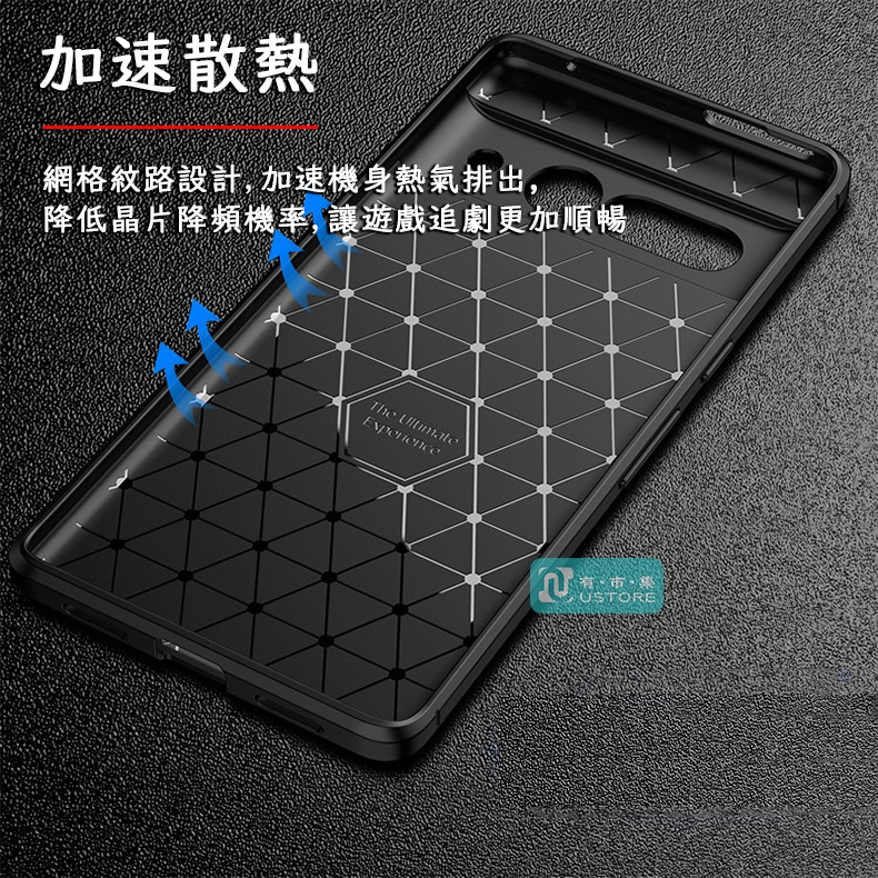 適用 Google Pixel 7a 7 6 6a 5 4a Pixel7 Pro▢防指紋時尚碳纖維背紋防摔手機殼保護殼-細節圖5