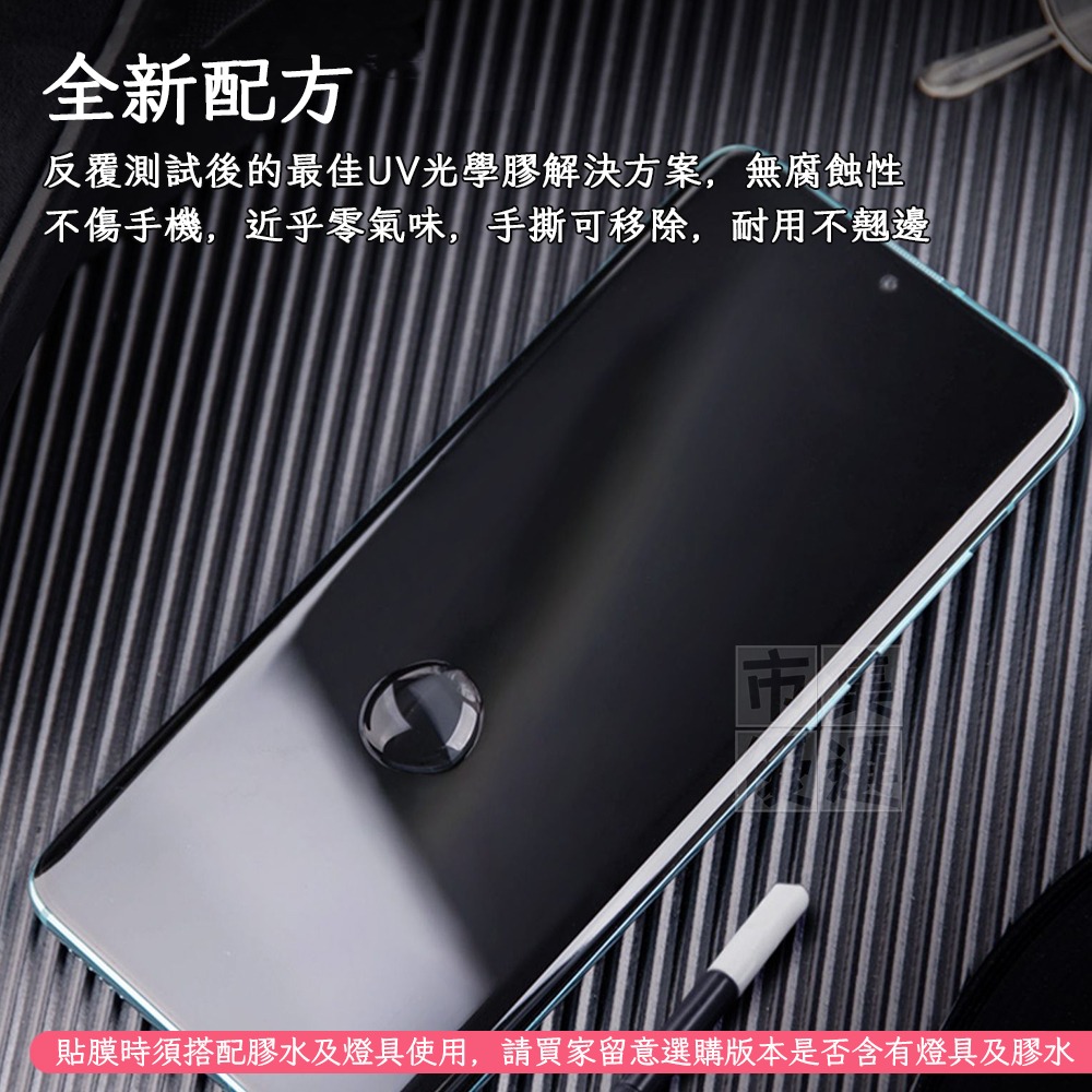 適用三星S系列可指紋解鎖UV點膠鋼化玻璃亮面/霧面磨砂/防窺螢幕保護貼鋼化膜▢S23 S22 S21 S20 Ultra-細節圖4