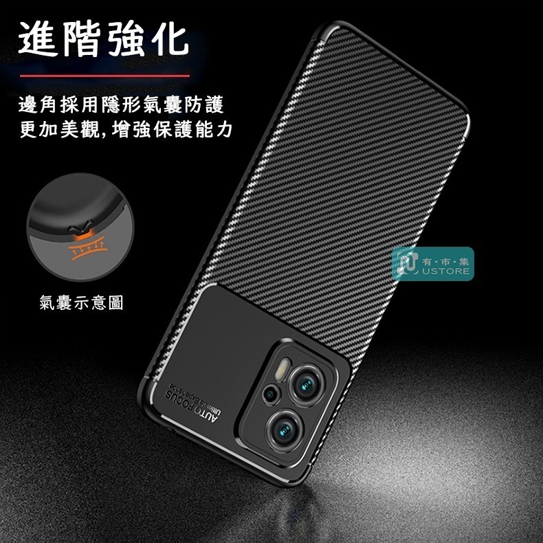 適用POCO系列時尚碳纖維紋防摔手機殼保護殼▢F6 X6 F5 X5 F4 X4 F3 X3 M4 GT Pro 5G-細節圖5