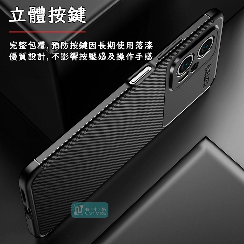 適用POCO系列時尚碳纖維紋防摔手機殼保護殼▢F6 X6 F5 X5 F4 X4 F3 X3 M4 GT Pro 5G-細節圖6