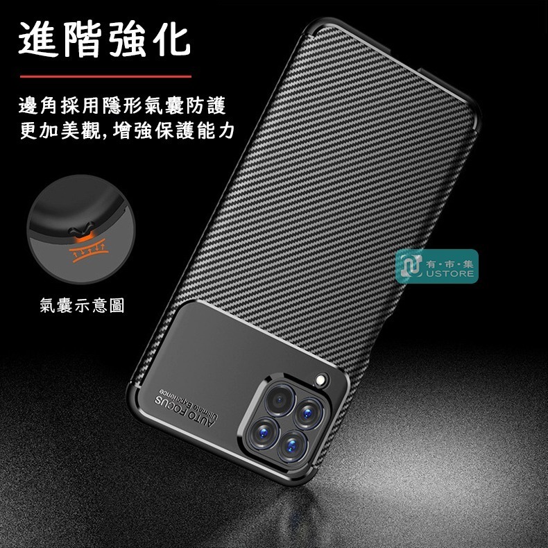 適用三星M系列霧面時尚碳纖維紋防指紋防摔手機殼 保護殼 保護套▢M14 M34 M53 M33 5G-細節圖4