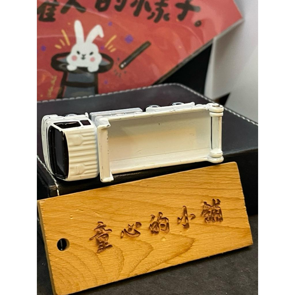 TOMICA NO.76 砂石車 Isuzu giga 白色 建設工場-細節圖5