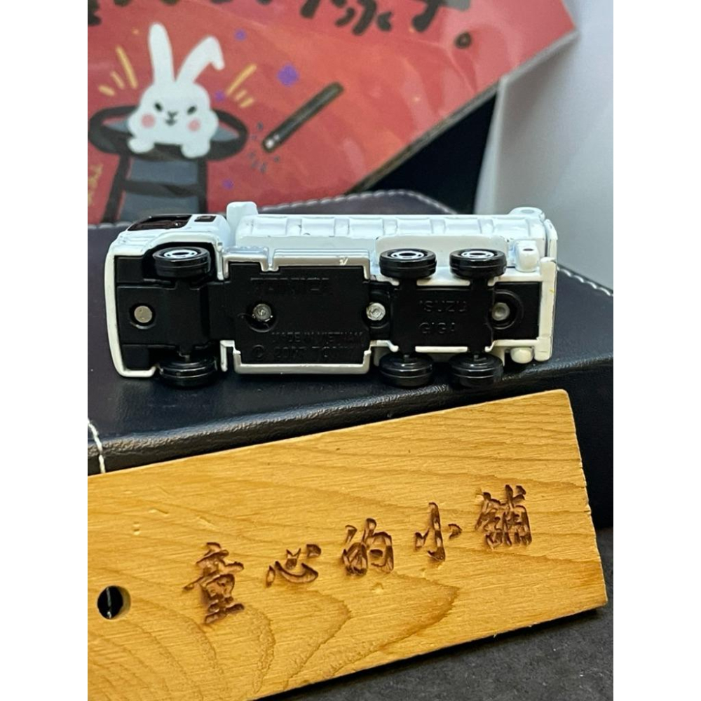 TOMICA NO.76 砂石車 Isuzu giga 白色 建設工場-細節圖6