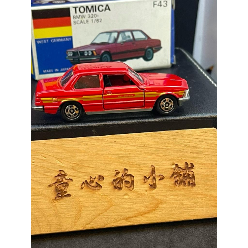 Tomica 日本製 藍盒 no.F43 BMW 320i 寶馬 紅色 絕版-細節圖3