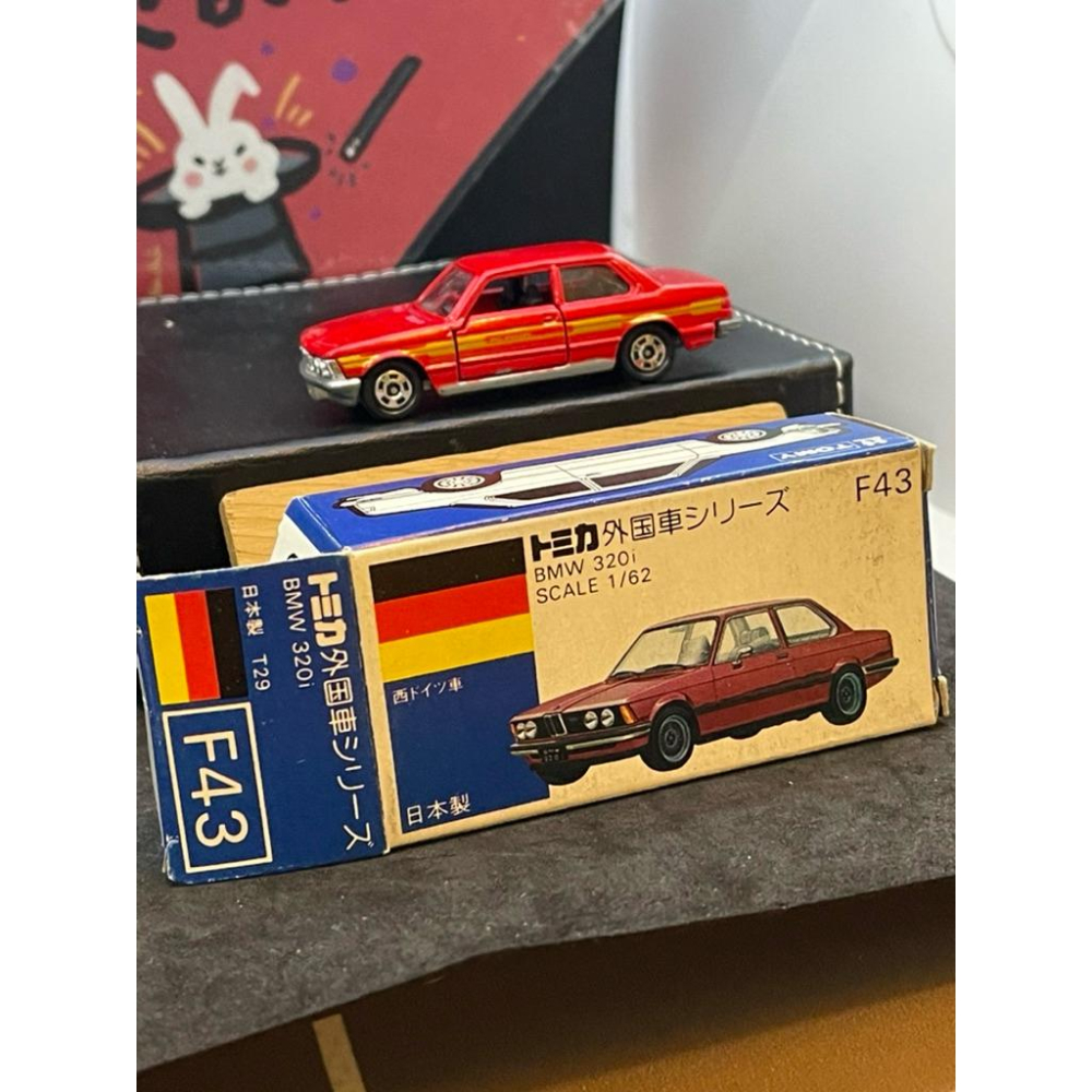 Tomica 日本製 藍盒 no.F43 BMW 320i 寶馬 紅色 絕版-細節圖8