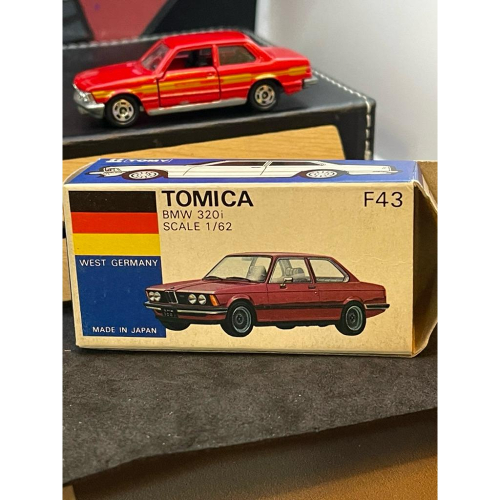 Tomica 日本製 藍盒 no.F43 BMW 320i 寶馬 紅色 絕版-細節圖9