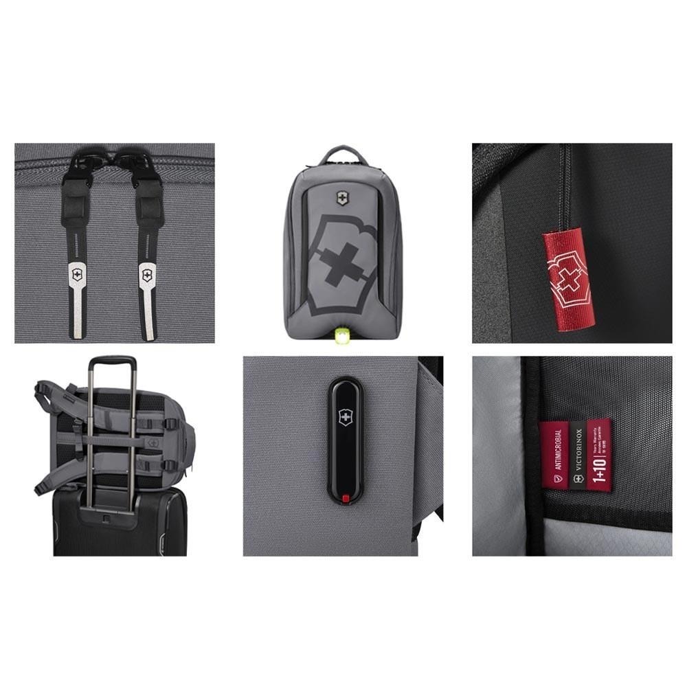VICTORINOX 瑞士維氏 Touring 2.0後背包 30x17x43cm 灰/黑 612115/612116-細節圖5