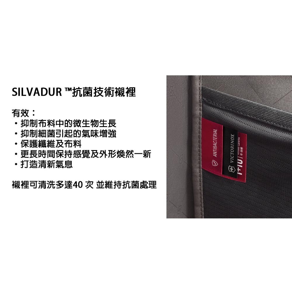 VICTORINOX 瑞士維氏 Touring 2.0後背包 30x17x43cm 灰/黑 612115/612116-細節圖7