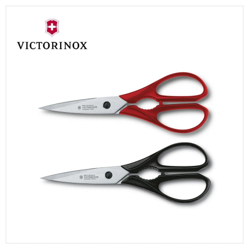 VICTORINOX 瑞士維氏 多功能廚房剪 黑/紅 7.6363/7.6363.3