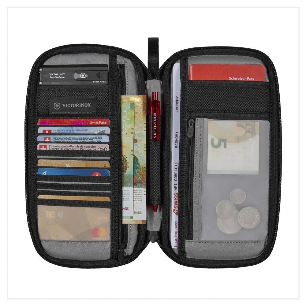 VICTORINOX 瑞士維氏 TA 5.0直立式護照包 紅 610598-細節圖3