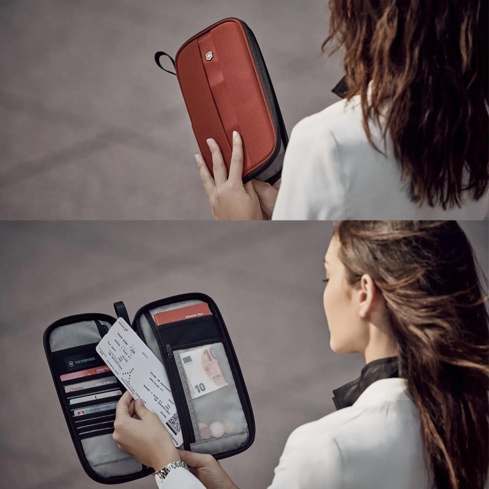 VICTORINOX 瑞士維氏 TA 5.0直立式護照包 紅 610598-細節圖4
