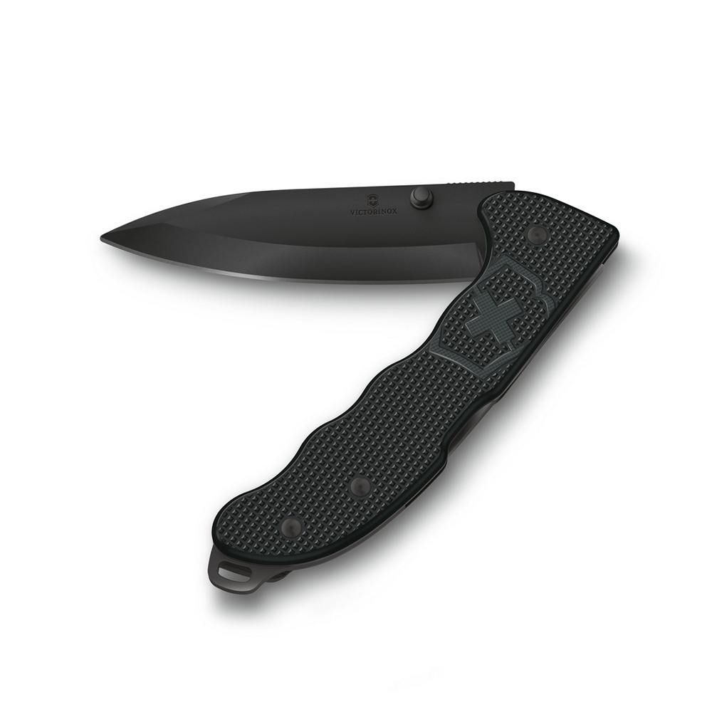 VICTORINOX 瑞士維氏 折疊式獵刀/極黑+磨刀棒 組合 0.9415.DS23+4.3323-細節圖2