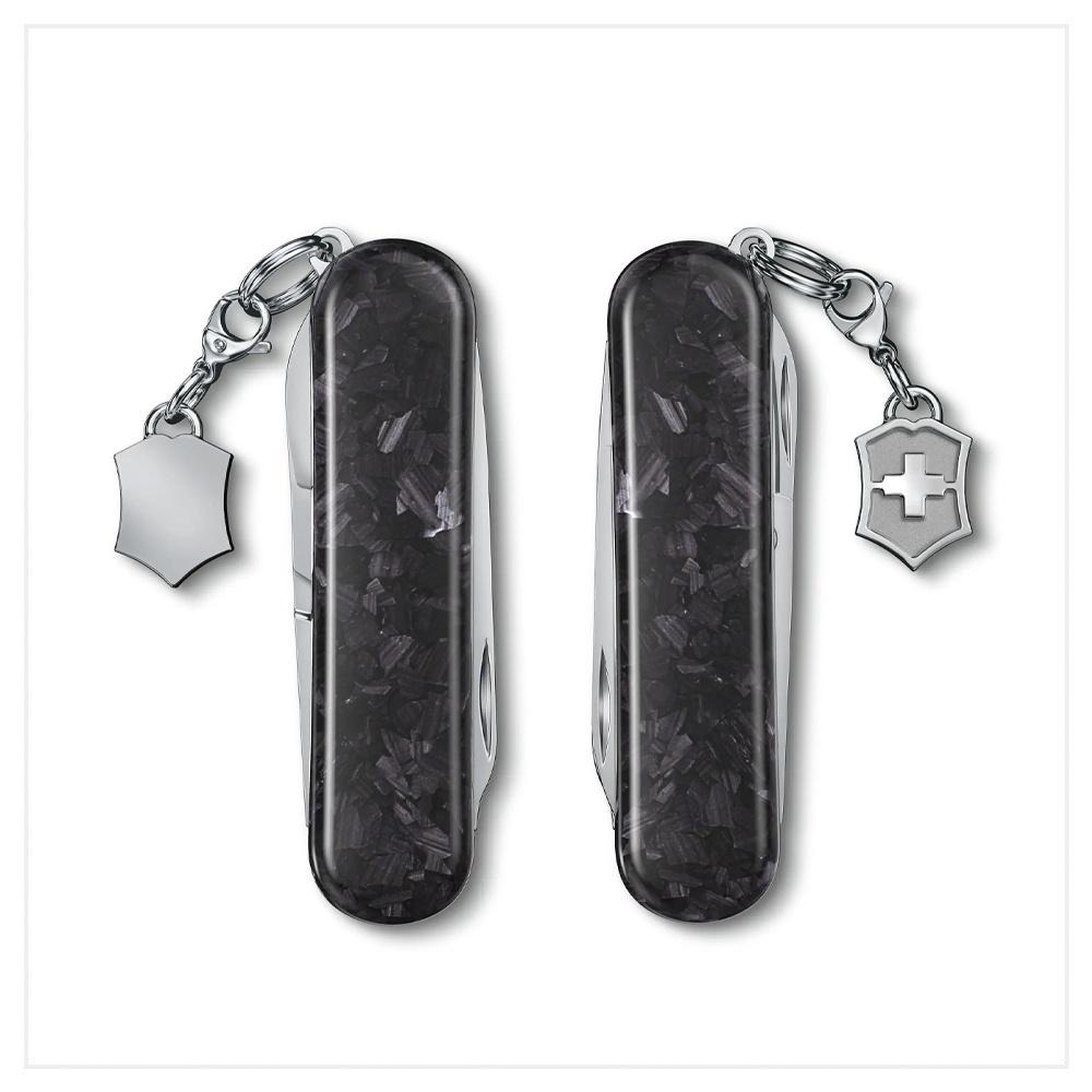 VICTORINOX 瑞士維氏 瑞士刀 Classic Brilliant 5用 58mm 碳纖維 0.6221.90-細節圖3