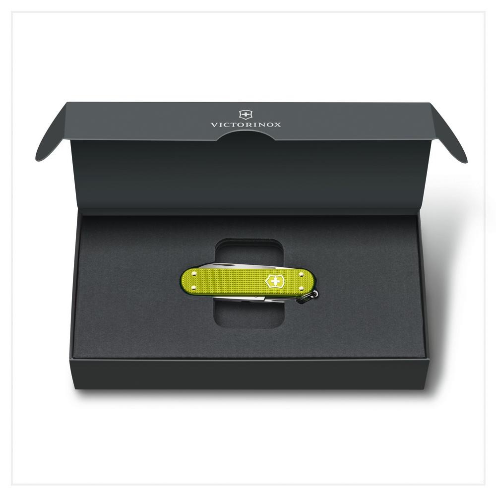 VICTORINOX 瑞士維氏 瑞士刀 鋁合金 5用 58mm 限量版電光黃 0.6221.L23-細節圖4