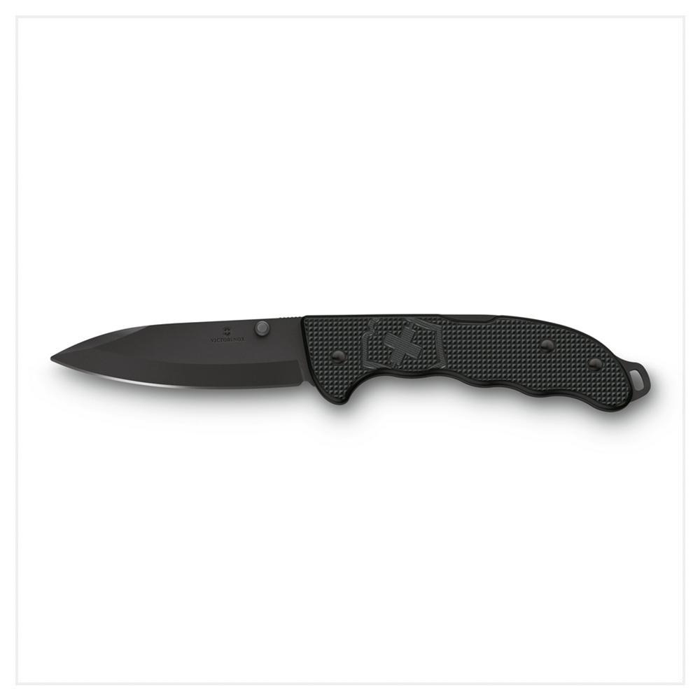 VICTORINOX 瑞士維氏 Evoke BS Alox 折疊式獵刀 4用 136mm 極黑 0.9415.DS23-細節圖2
