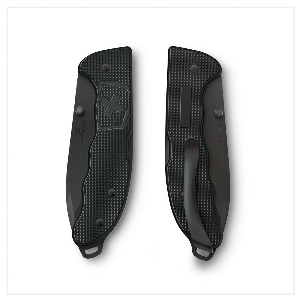 VICTORINOX 瑞士維氏 Evoke BS Alox 折疊式獵刀 4用 136mm 極黑 0.9415.DS23-細節圖3