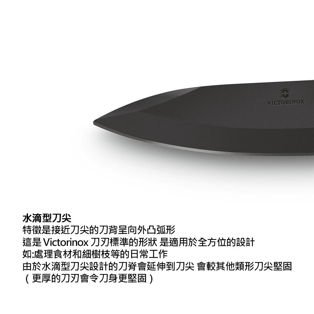 VICTORINOX 瑞士維氏 Evoke BS Alox 折疊式獵刀 4用 136mm 極黑 0.9415.DS23-細節圖7
