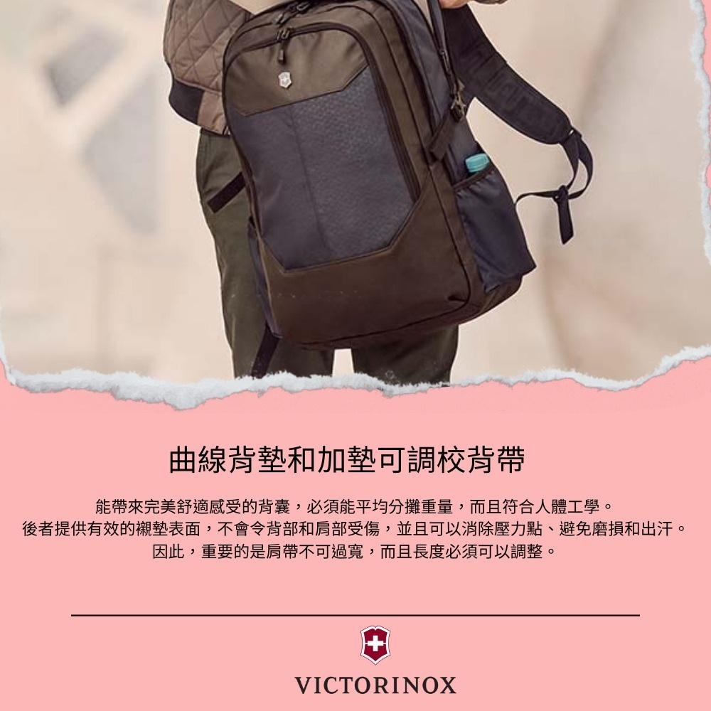 VICTORINOX 瑞士維氏 17吋 手提電腦後背包 藍色 606731-細節圖9