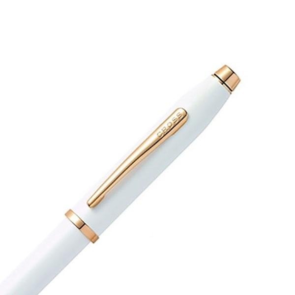 CROSS 新世紀系列 珍珠白亮漆玫瑰金色 鋼珠筆 AT0085-113-細節圖2