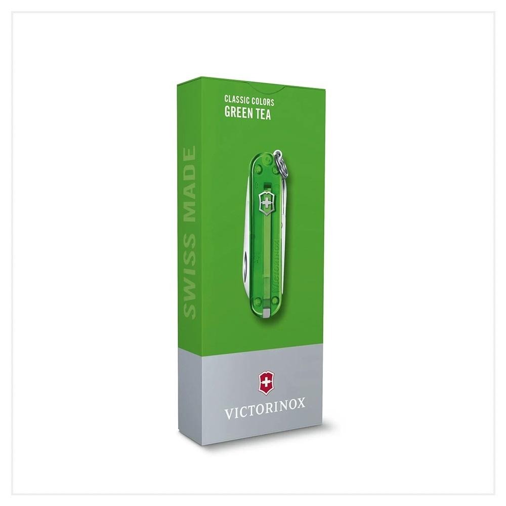 VICTORINOX 瑞士維氏 瑞士刀 7用 58mm Green Tea 透青綠 0.6223.T41G-細節圖2