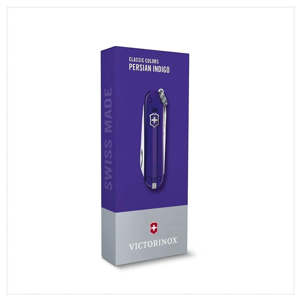 VICTORINOX 瑞士維氏 瑞士刀 7用 58mm Persian Indigo 透紫色 0.6223.T29G-細節圖2