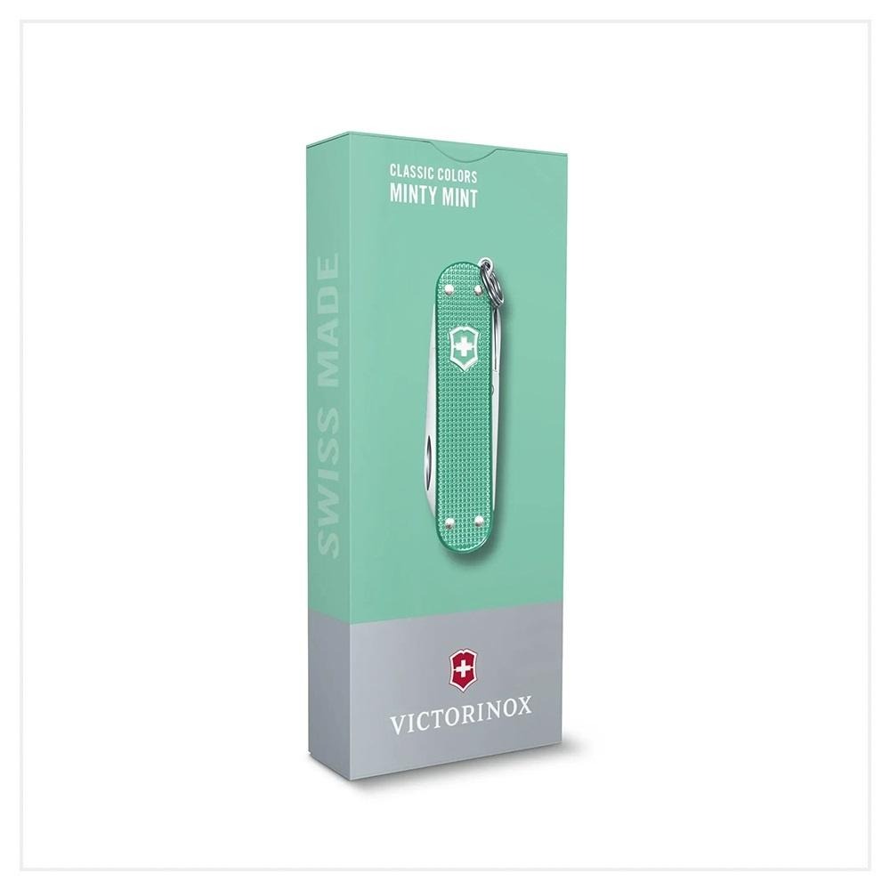 VICTORINOX 瑞士維氏 瑞士刀 5用 58mm Minty Mint 經典鋁合金薄荷綠 0.6221.221G-細節圖2