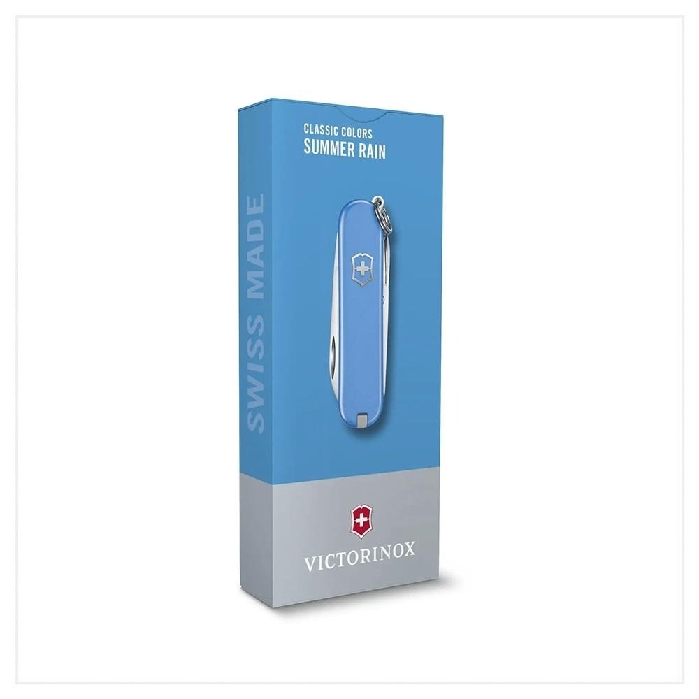 VICTORINOX 瑞士維氏 瑞士刀 7用 58mm Summer Rain 天空藍 0.6223.28G-細節圖2