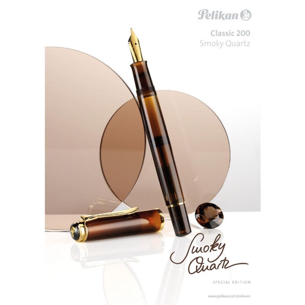 Pelikan 百利金 M200 鋼筆煙晶禮盒組附墨水 EF/F-細節圖2