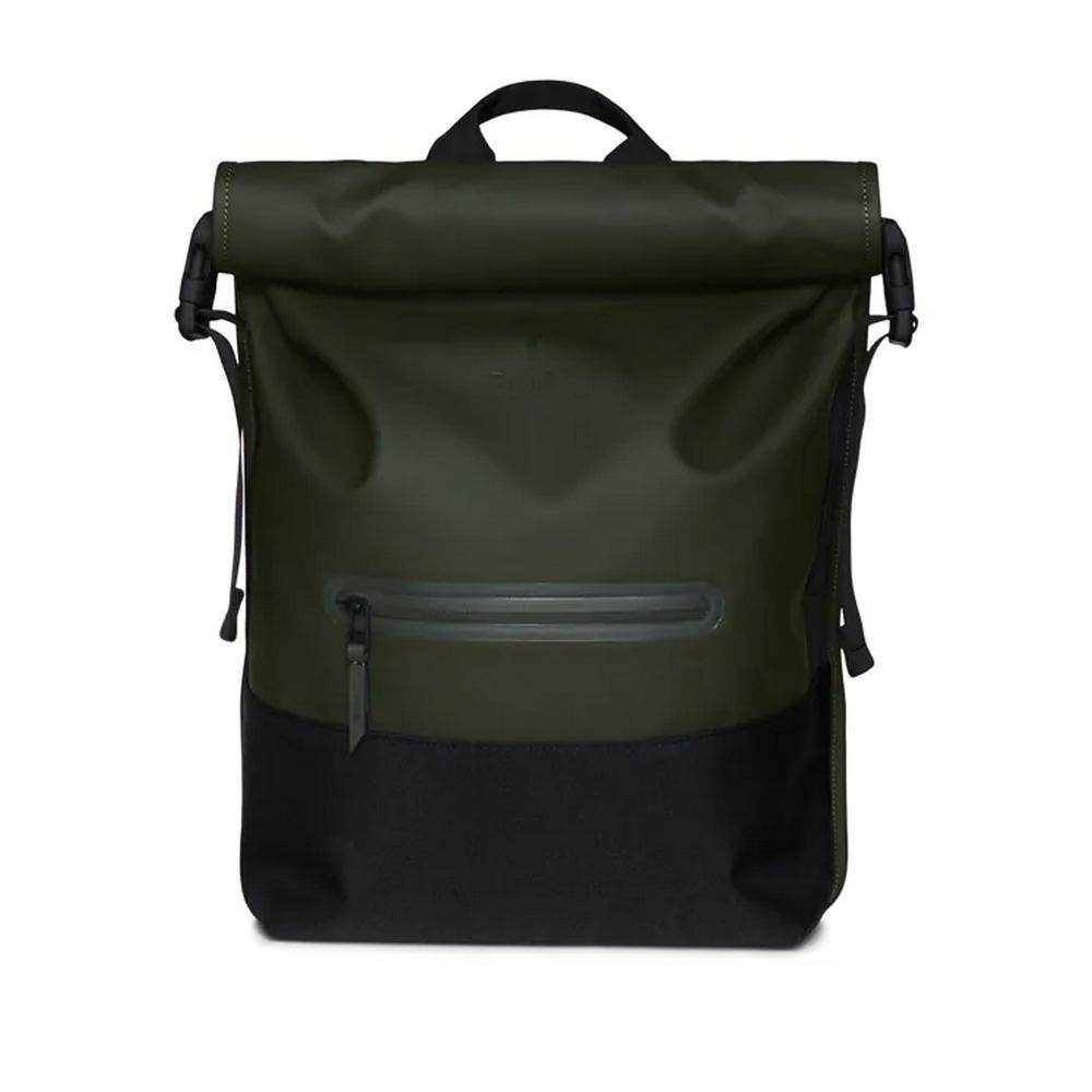 RAINS Buckle Rolltop Rucksack 防水捲蓋後背包(13720) Green-細節圖2