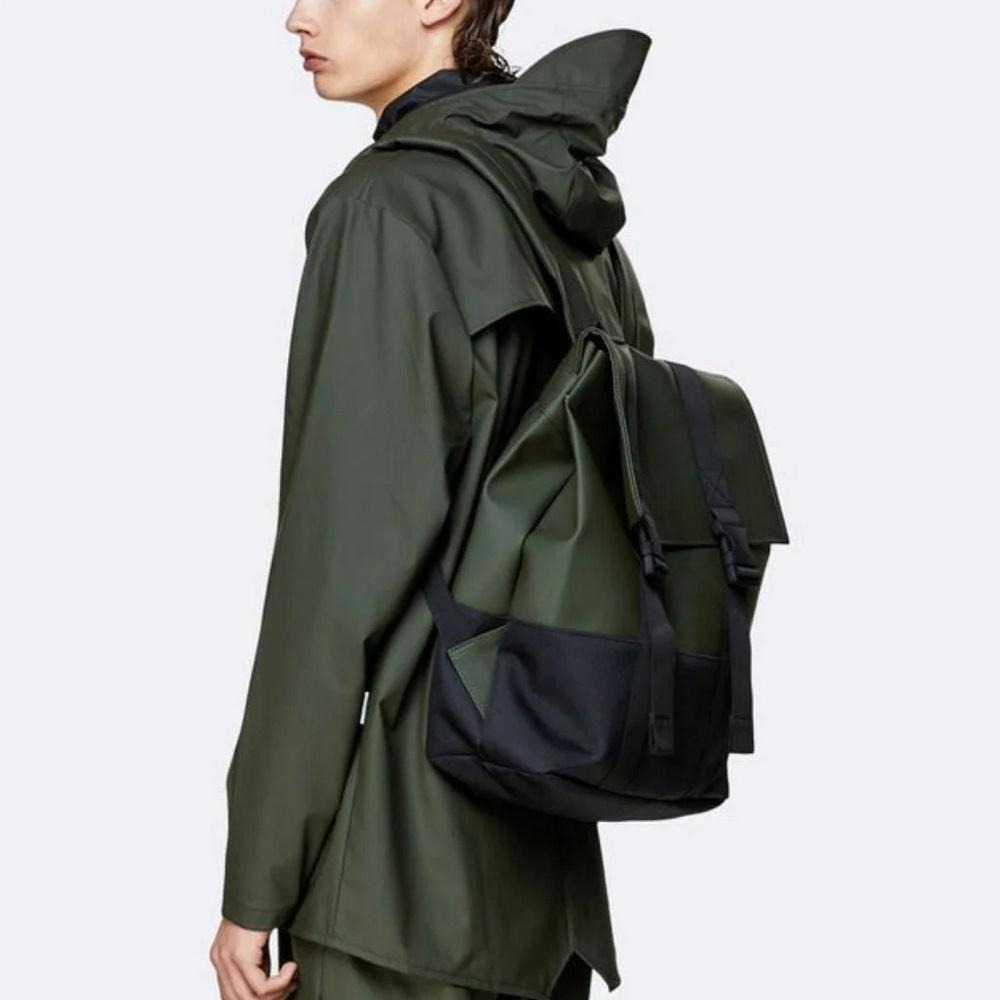 RAINS Buckle MSN Bag 防水雙扣環後背包(13710) Green-細節圖6