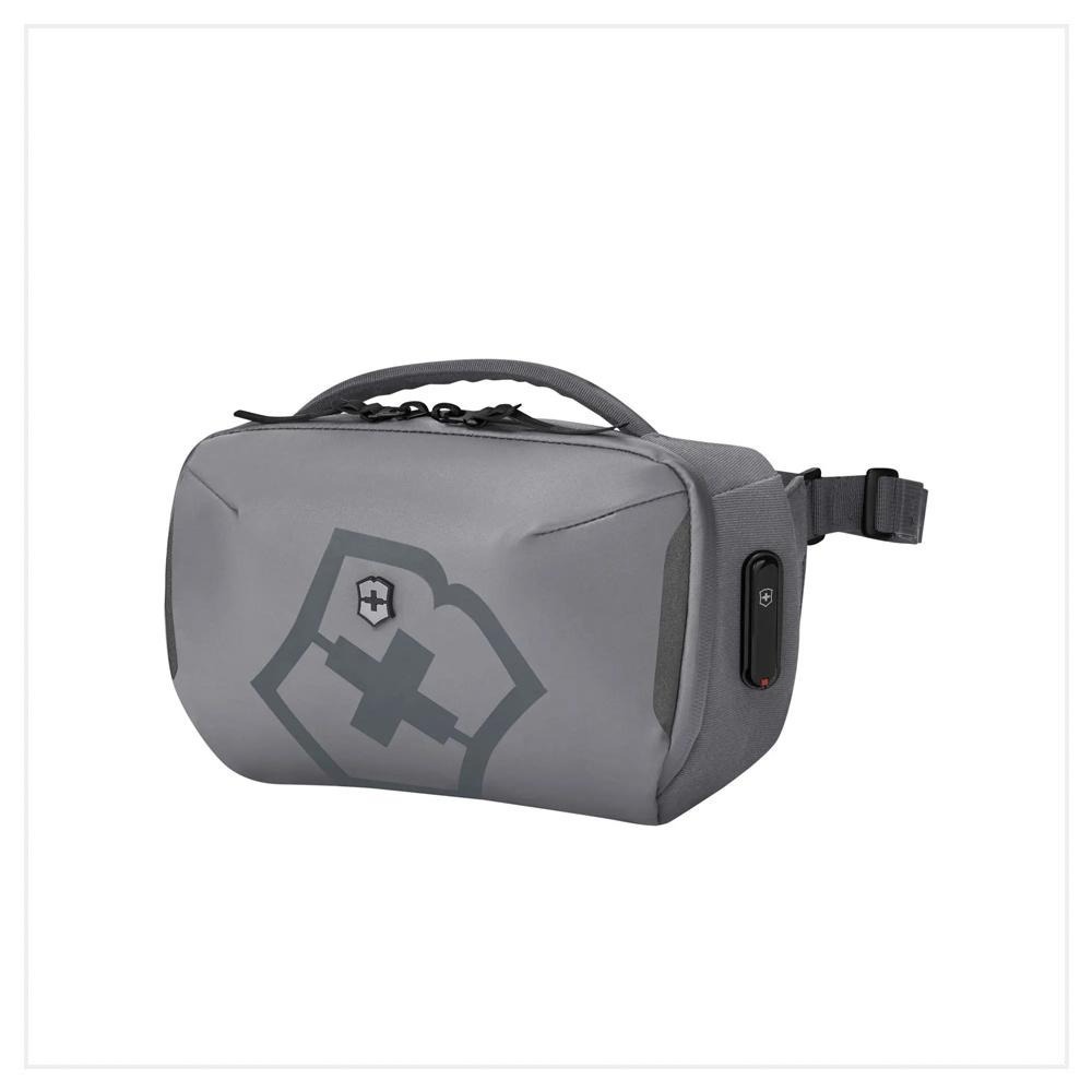 VICTORINOX 瑞士維氏 Touring 2.0 斜背包 11x30x17cm 灰/黑 612127/612128-細節圖2