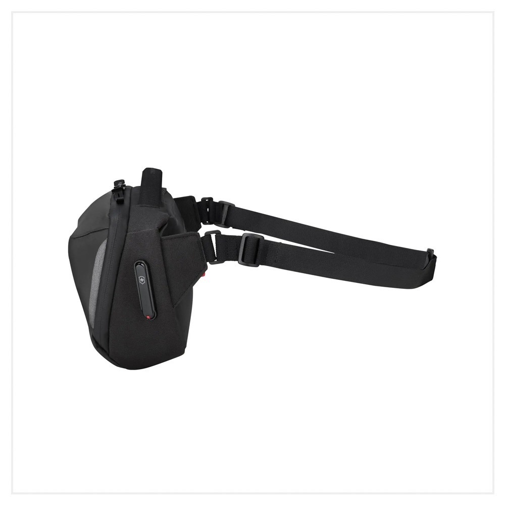 VICTORINOX 瑞士維氏 Touring 2.0 斜背包 11x30x17cm 灰/黑 612127/612128-細節圖5